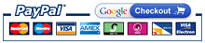 We accept all major cards, PayPal and Google Checkout